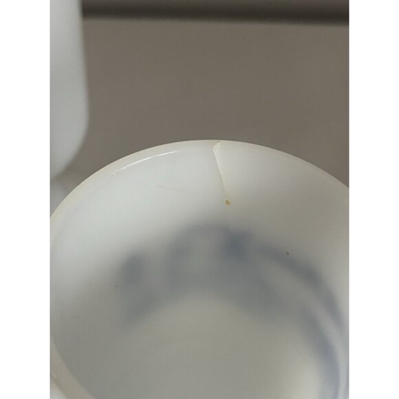 Vintage Milk Glass Mug SET Cape Cod Massachusetts Souvenir Nautical Pedestal - Picture 7 of 11